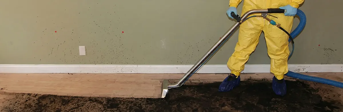 sewage removal service performing deep cleaning and extraction of sewage from an indoor area in Columbia, MO